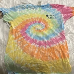 kids tie die tee